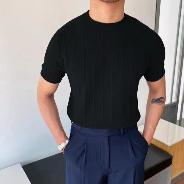 Knitted Short-Sleeve T-Shirt