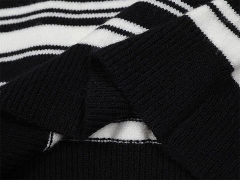 Knitted Striped Pullover