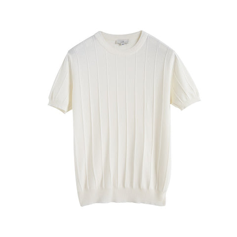 Knitted Short-Sleeve T-Shirt