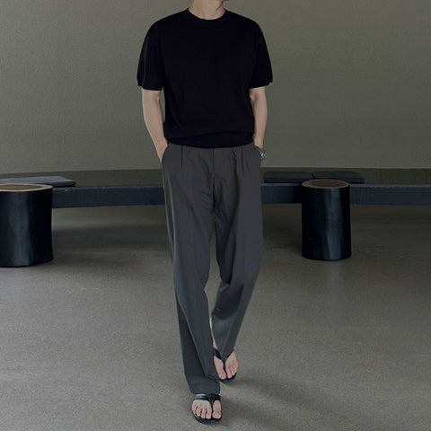 Relaxed - Fit Straight Casual Pant