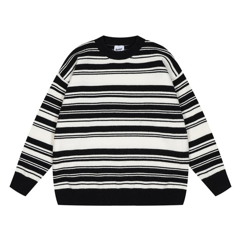 Knitted Striped Pullover